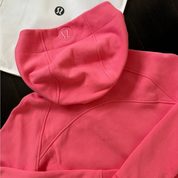LULULEMON SCUBA FULL-ZIP CROPPED HOODIE IN SAKURA PINK SZ 6 NWT - Picture 4 of 7